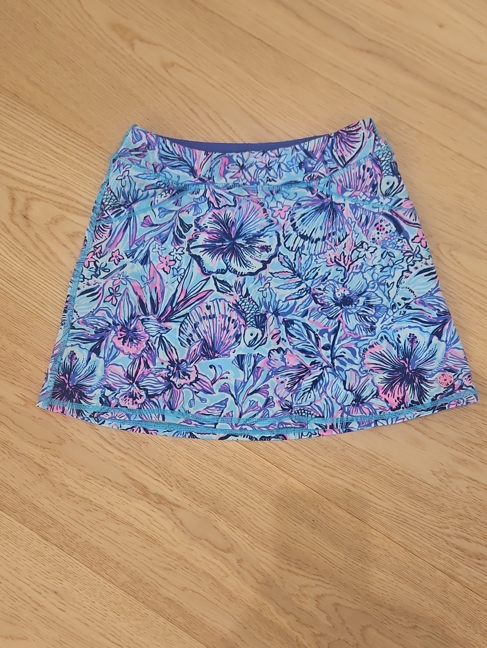 Lilly Pulitzer Luxletic Girls Floral Mini Skort